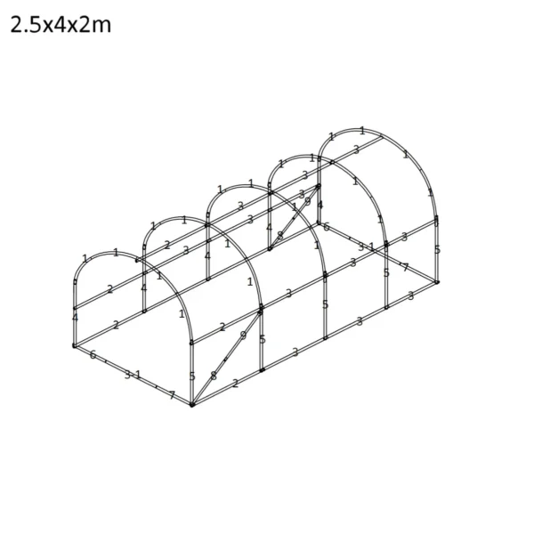Serra a tunnel 2.5×4×2 m