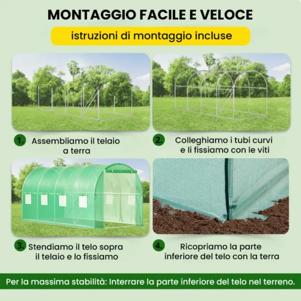 Serra a tunnel 2.5×4×2 m