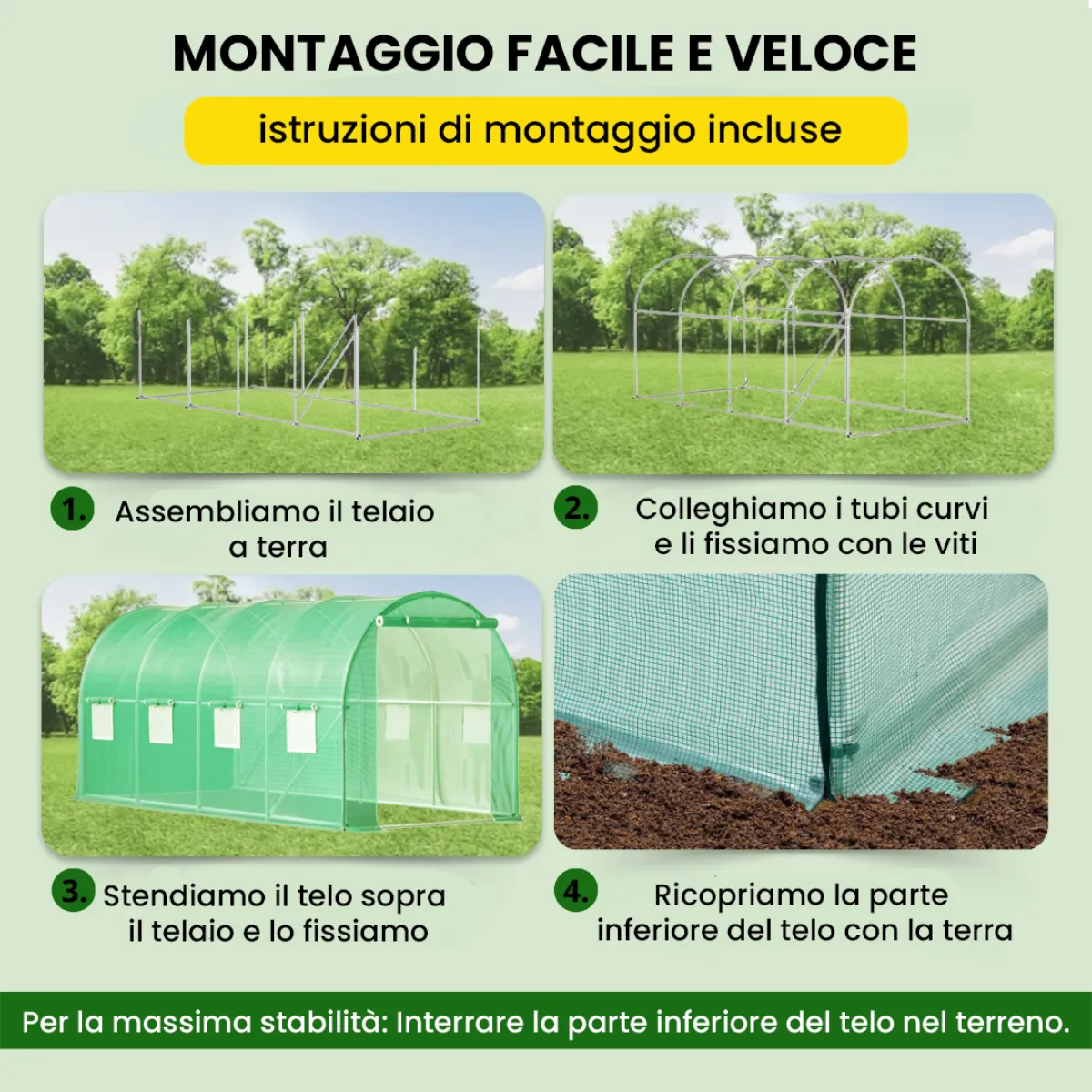 Serra a tunnel 2.5×4×2 m