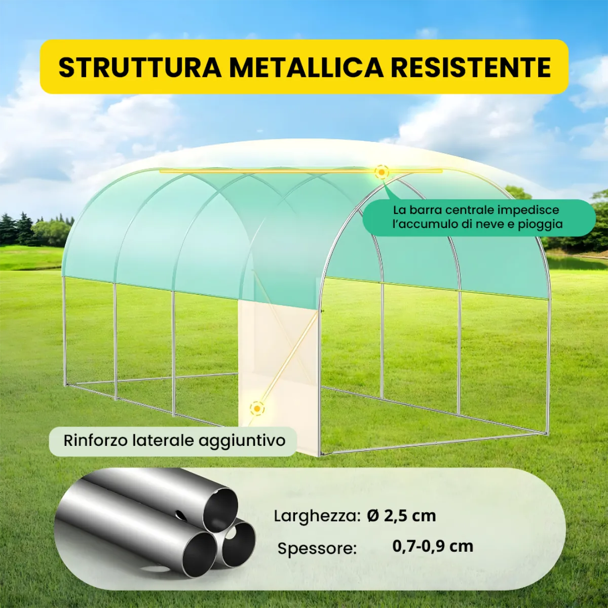 Serra a tunnel 2.5×4×2 m