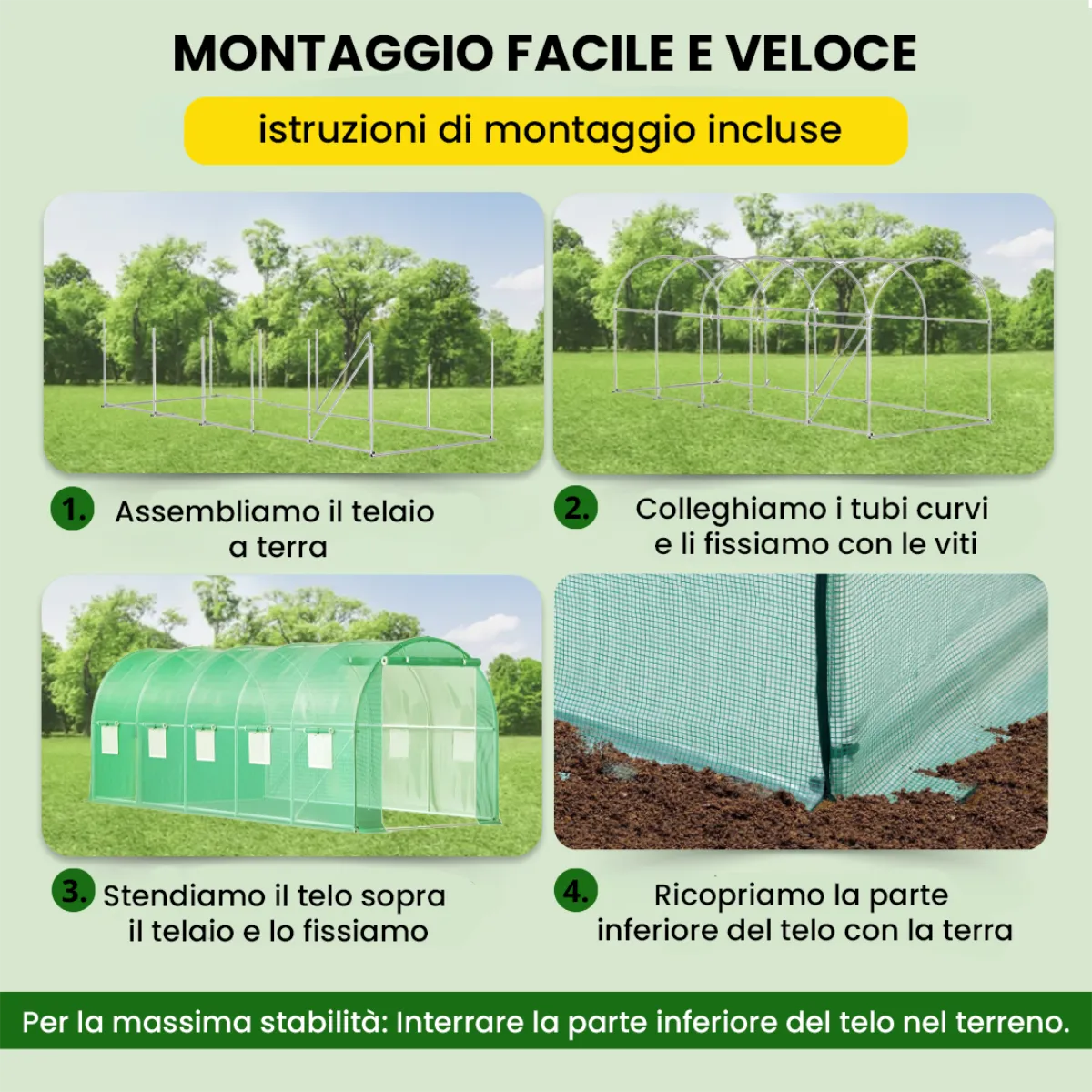 Serra a tunnel 2.5×5×2 m