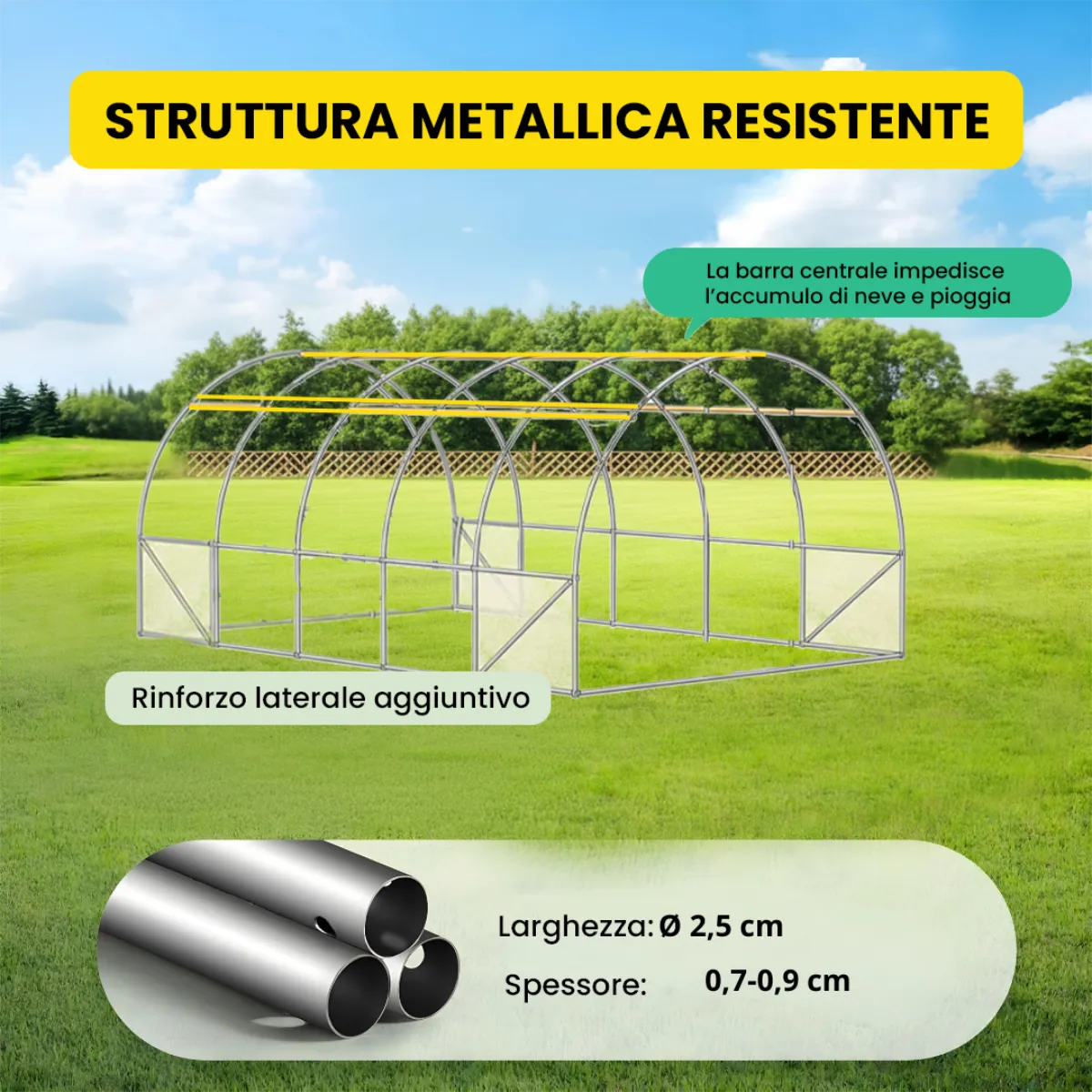 Serra a tunnel 2.5×5×2 m