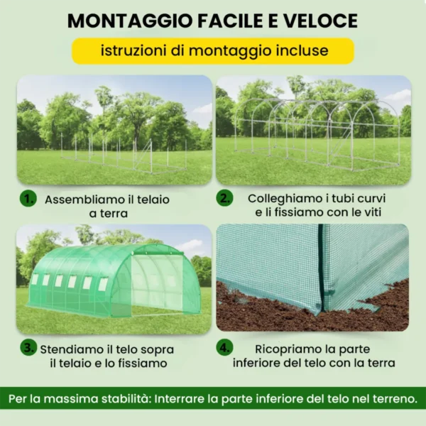 Serra a tunnel 3×6×2 m