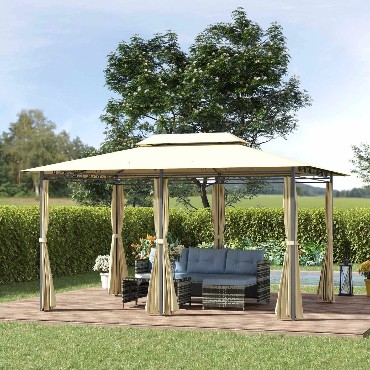 Gazebo da giardino 4×3 m