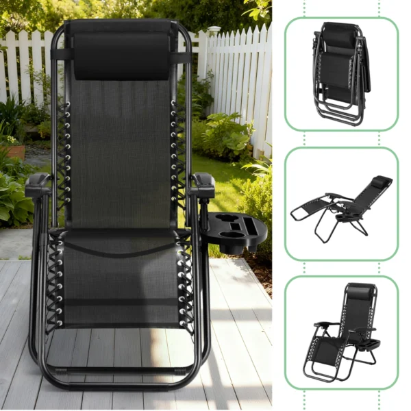 Lettino pieghevole da giardino – ergonomico e regolabile