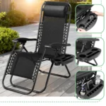 Lettino pieghevole da giardino – ergonomico e regolabile