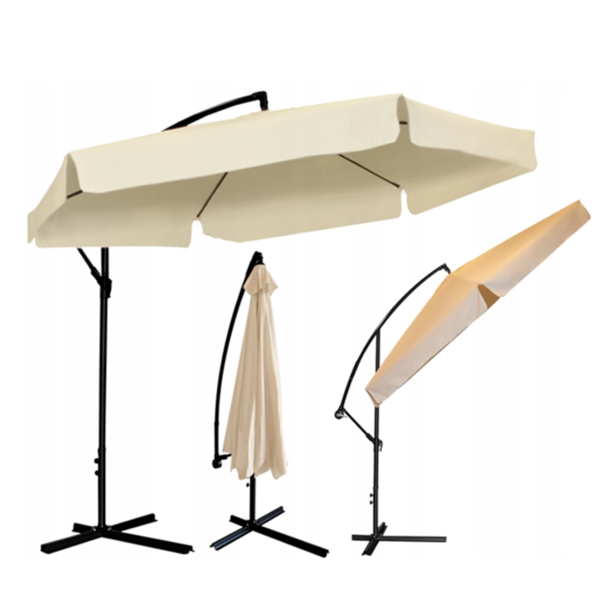 Ombrellone 3 m – alluminio stabile + telo UV