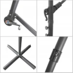 Ombrellone 3 m – alluminio stabile + telo UV