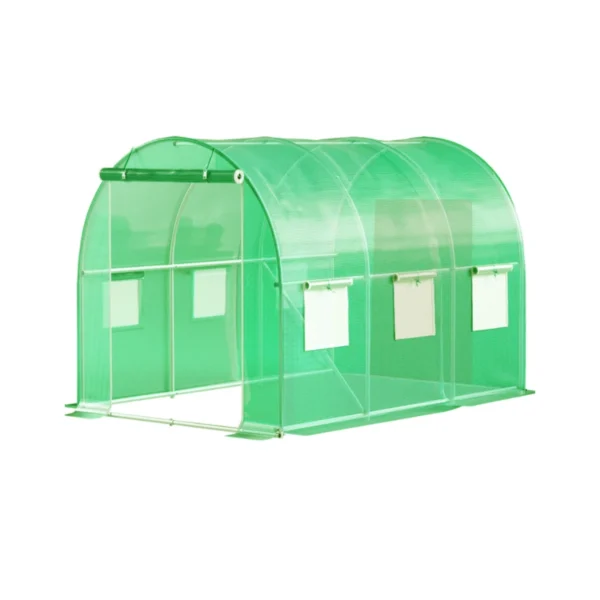 Serra a tunnel 2×3×2 m – struttura rinforzata, doppia porta, protezione UV