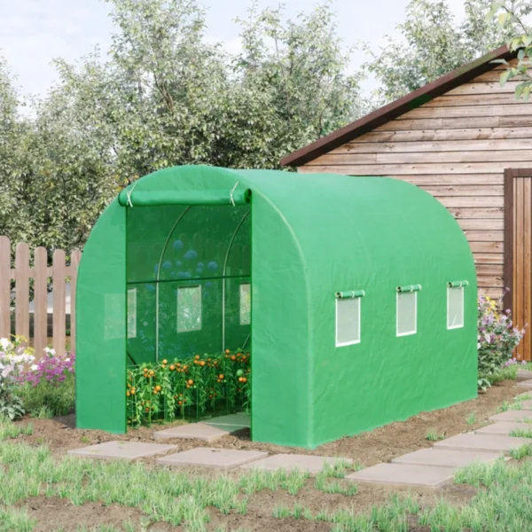Serra a tunnel 2×3×2 m – struttura rinforzata, doppia porta, protezione UV