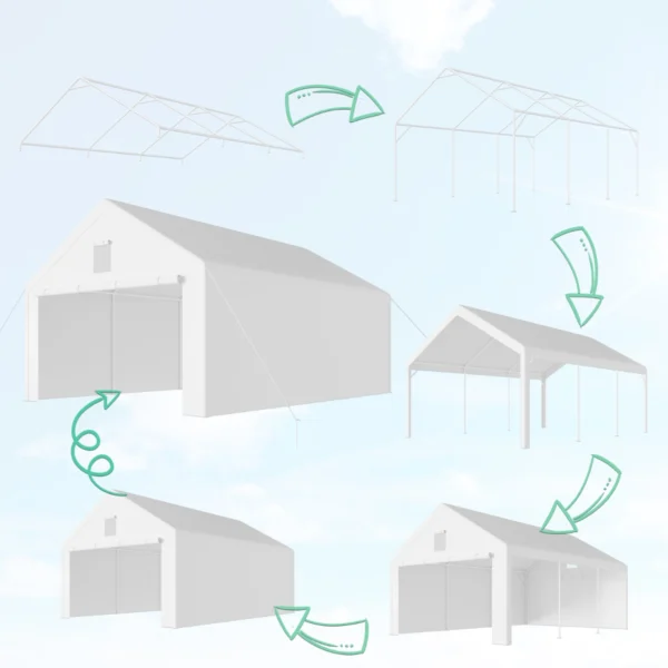 Tenda garage 4×6 m