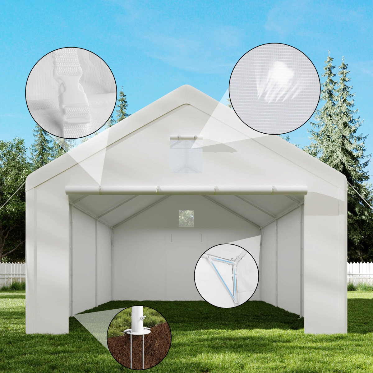Tenda garage 4×6 m