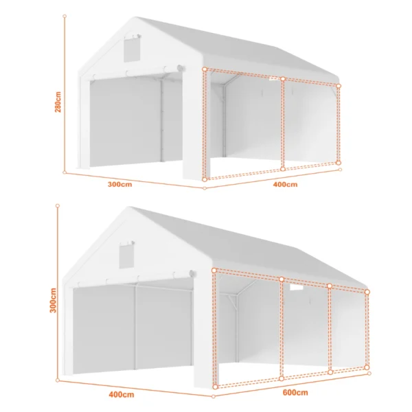 Tenda garage 4×6 m