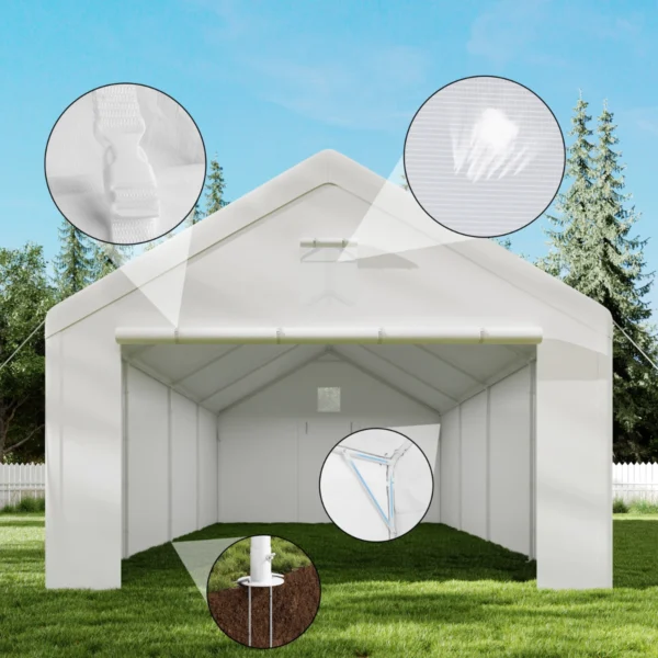 Tenda garage 4×8 m