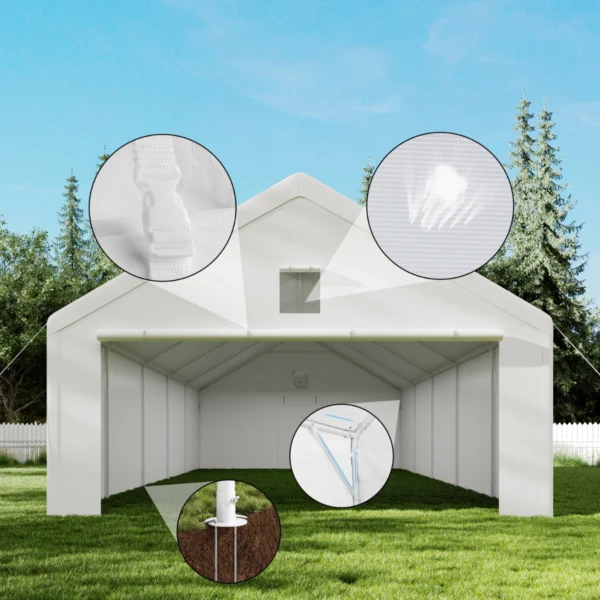 Tenda garage 5×10 m