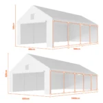 Tenda garage 5×10 m