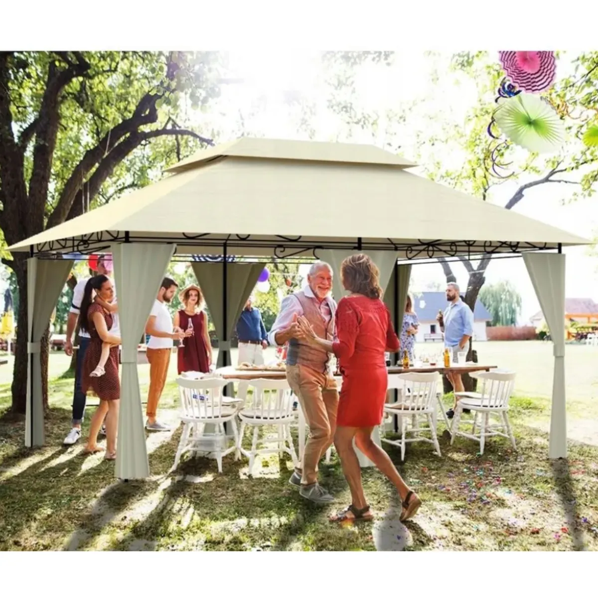 Maria Espinoza - Ottimo gazebo ad un ottimo prezzo!! L’abbiamo già usato la nostra prima festa!!
