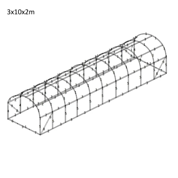 Serra a tunnel 3×10×2 m