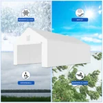Tenda garage – struttura 38 mm + telo PE 280 g/m²