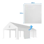 Pareti laterali piene originali per tenda garage premium – 2 pezzi