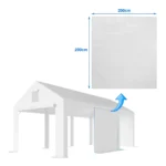 Pareti laterali piene originali per tenda garage premium – 2 pezzi