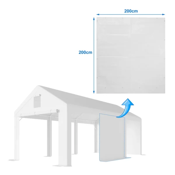 Pareti laterali piene originali per tenda garage premium – 2 pezzi