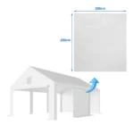Pareti laterali piene originali per tenda garage premium – 2 pezzi