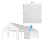 Pareti laterali piene originali per tenda garage premium – 2 pezzi