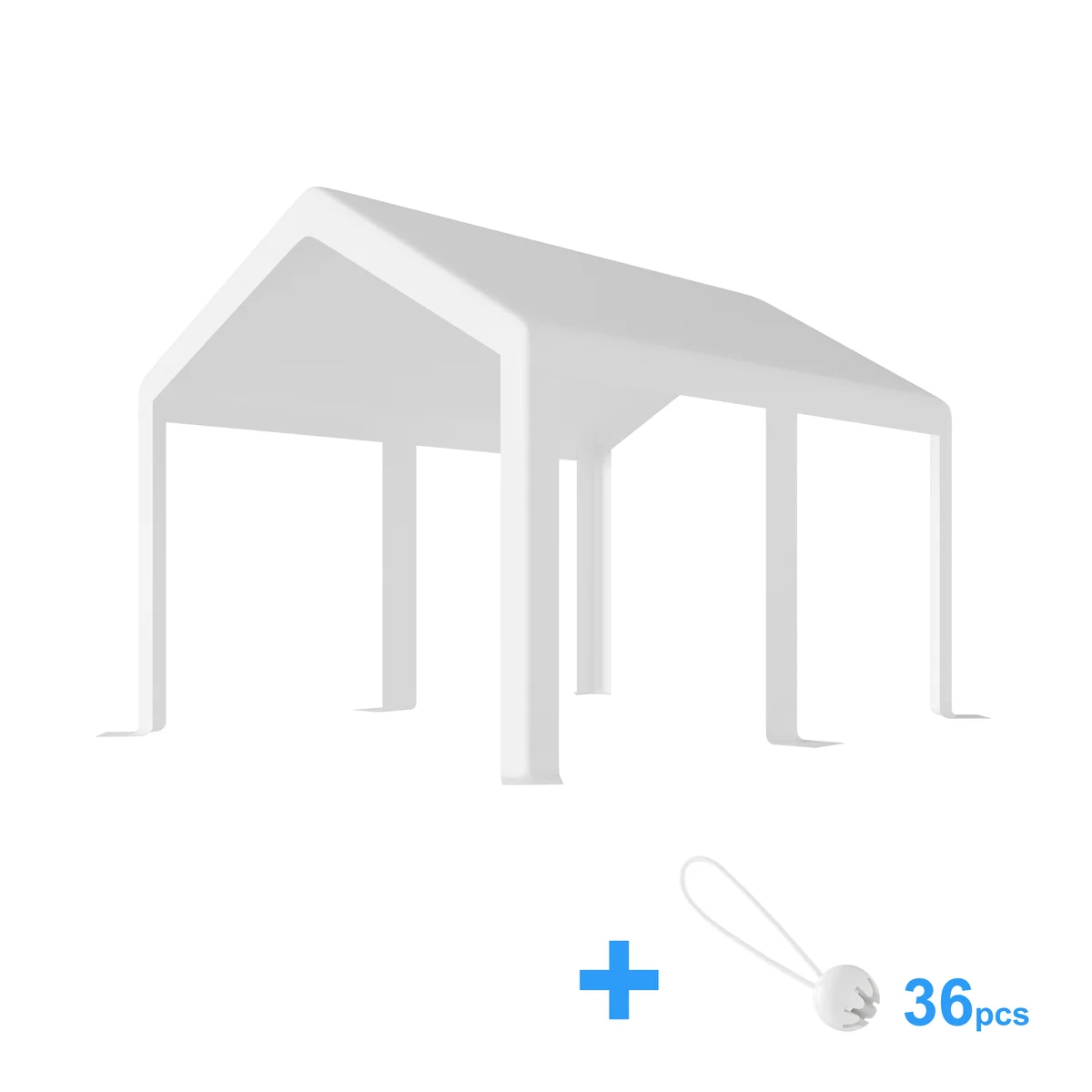 Telo di ricambio per tetto di tenda garage premium 3×4 m | 280 g/m² PE