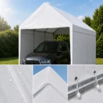 Telo di ricambio per tetto di tenda garage premium 3×4 m | 280 g/m² PE