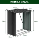 tettoia-metallica-per-legna-premium-3 Tettoia metallica per legna Premium 89 × 163 × 154 cm (1,5 m²)